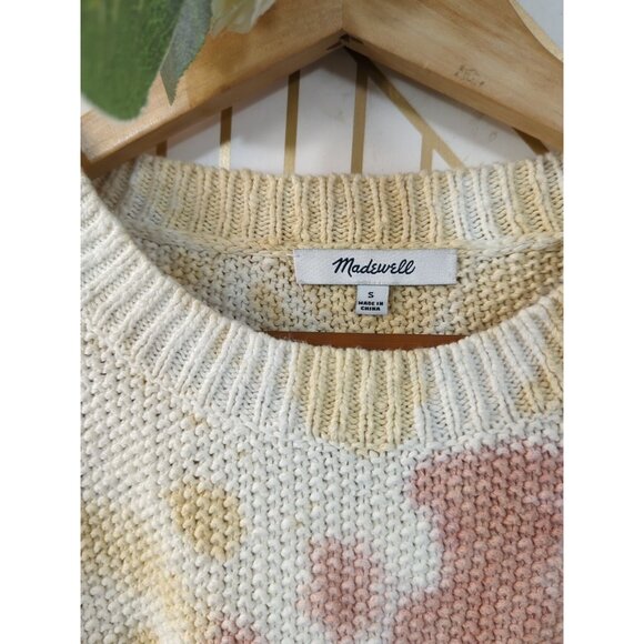 Madewell Sweater Women's Tie Dye Thick Knit Colorful Westford Wide Sleeves Sz S - Picture 5 of 7